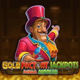 Jackpots logo of Gold Factory Jackpots Mega Moolah from Aurum Signature Studios at LalaBet Casino