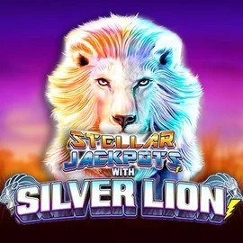 Stellar Jackpots with Silver Lion casino game by Lightning Box Game – featured logo at LalaBet Casino